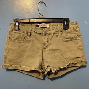 greenish shorts